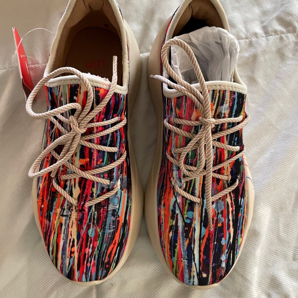 NEW NIB UIN Footwear Slip On Fashion Sneakers Lightweight Size 6.5 Festival $160 - Picture 7 of 15